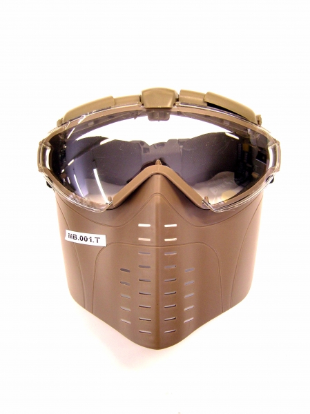 MASCHERA MB001TAN - CON VENTOLE